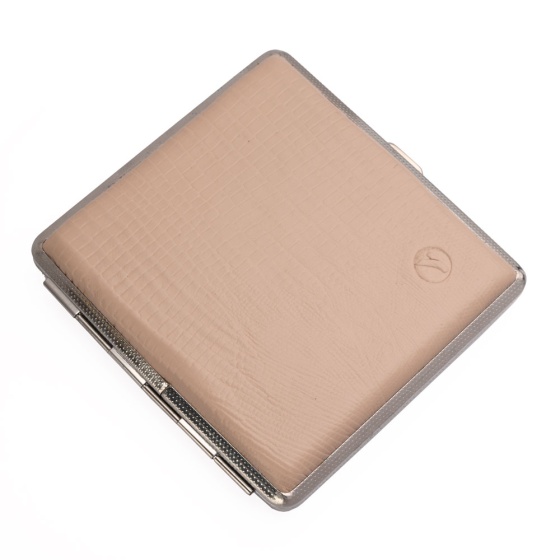 جعبه سیگار چرم لیزارد کرم