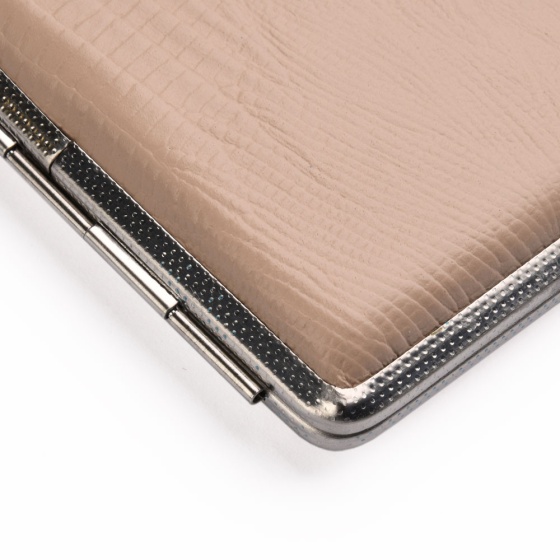 جعبه سیگار چرم لیزارد کرم