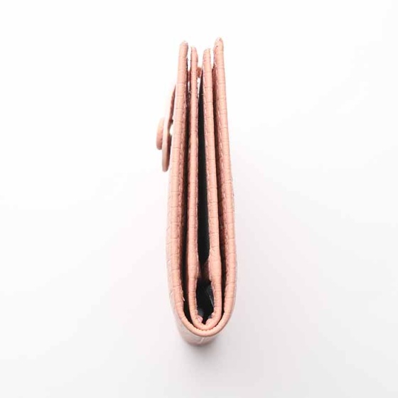 کیف کارت 4 لت چرم صورتی