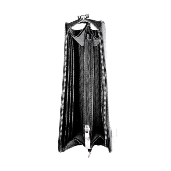 کیف دوشی زنانه طرح دیوا چرم لیزارد مشکی