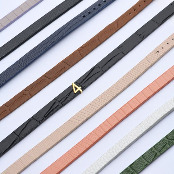 دستبند مردانه طلا چرم عدد 4