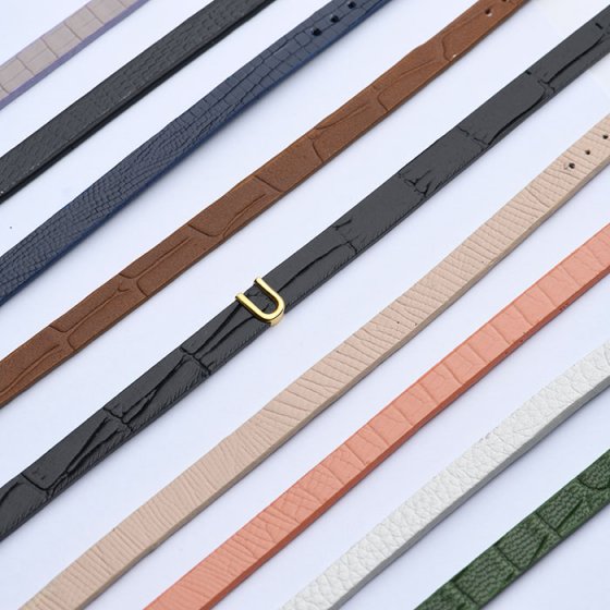 دستبند زنانه طلا چرم حرف U