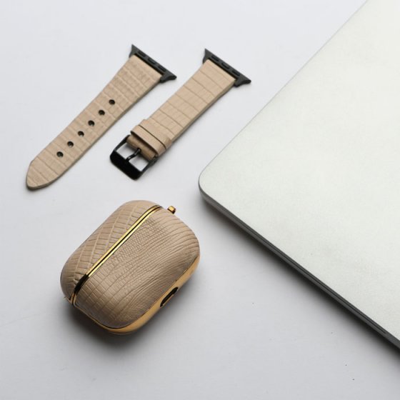 ست بند اپل واچ و قاب ایرپاد چرم کرم