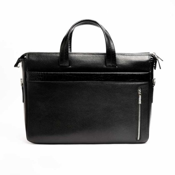 کیف اداری طرح ترلان چرم مشکی