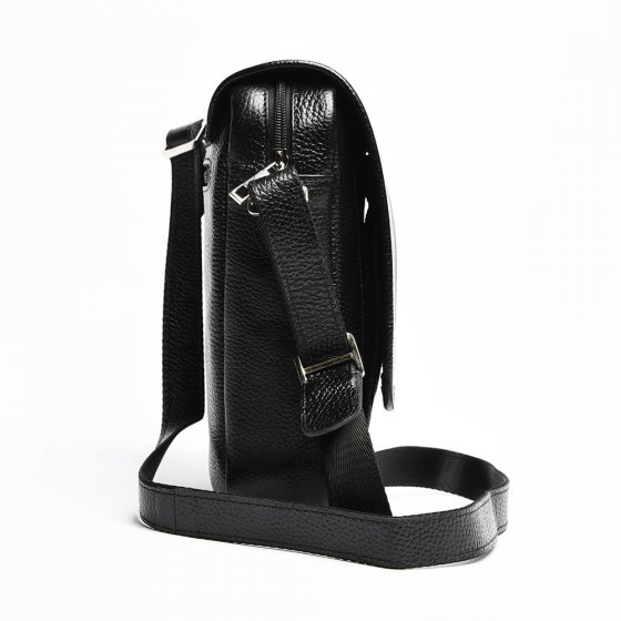 کیف کراس بادی مردانه طرح آرشام چرم فلوتر مشکی