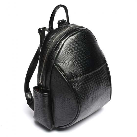 کوله پشتی زنانه مشکی طرح یاس