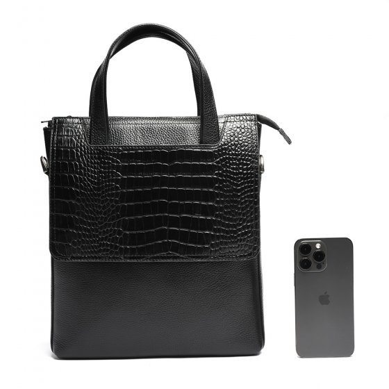 کیف اداری زنانه طرح مینی سپهر چرم فلوتر مشکی