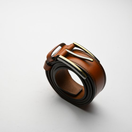 کمربند چرم مردانه فرتیک عسلی