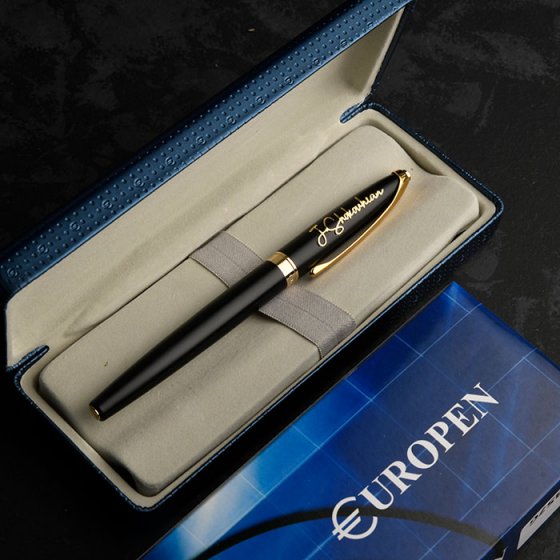 ست خودکار و روان نویس یوروپن با پلاک طلا