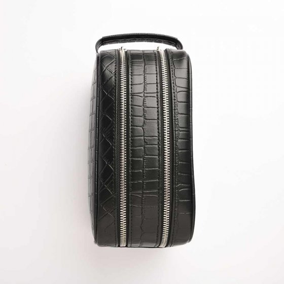 کیف دستی مردانه طرح دیزل کوچک چرم کروکودیل مشکی