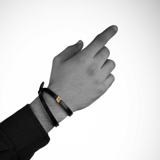 دستبند طلا نقشه ایران با دریا