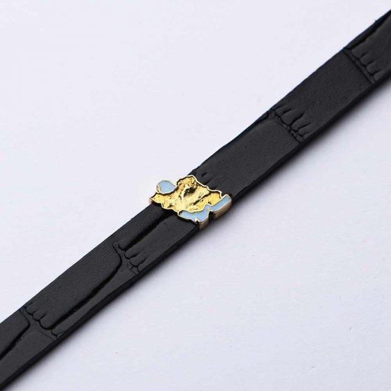 دستبند طلا نقشه ایران با دریا