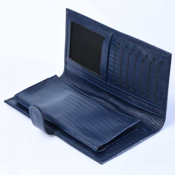 کیف موبایل چرم سورمه ای لیزارد