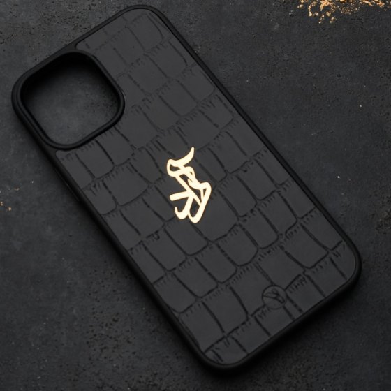 قاب موبایل طلا چرم اسم آراد