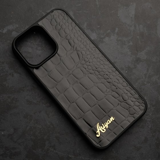 قاب موبایل طلا چرم اسم آرین