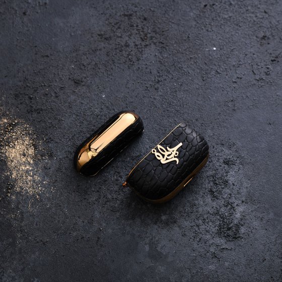 قاب ایرپاد پرو طلا چرم اسم جعفر