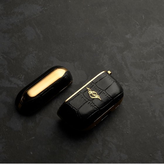 قاب ایرپاد پرو طلا چرم اسم ایمان