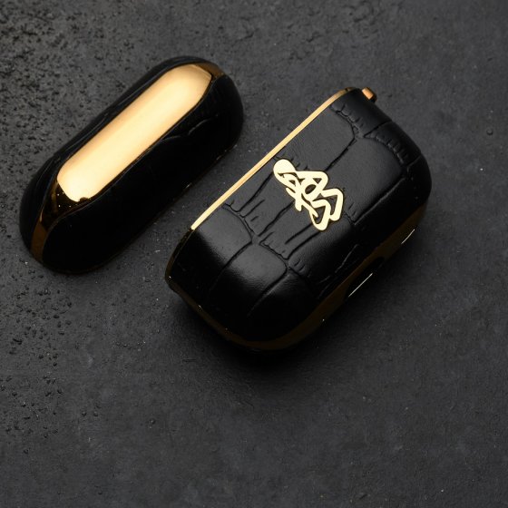 قاب ایرپاد پرو طلا چرم اسم مهرداد