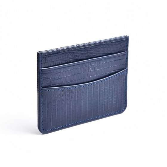 کیف کارت سورمه ای لیزارد