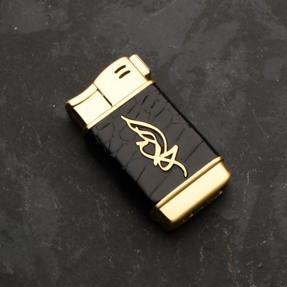 فندک چرم و طلا پلاک احلام