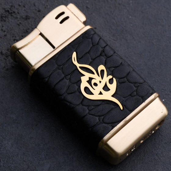 فندک طلا چرم اسم عاطفه