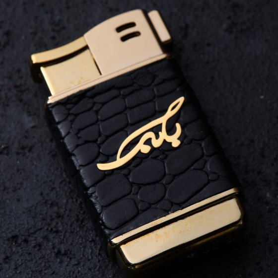 فندک طلا چرم اسم بابک