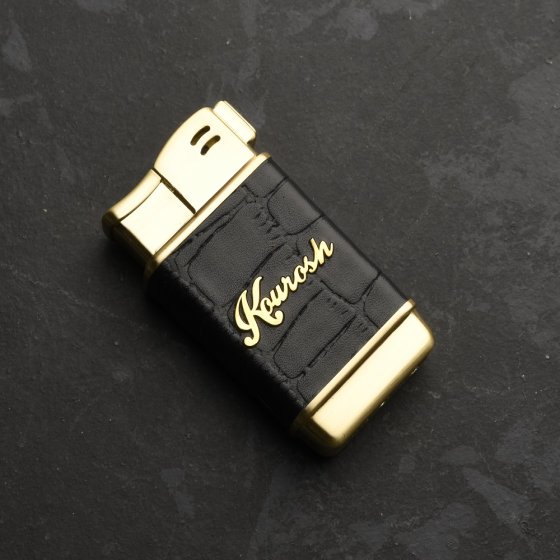 فندک طلا چرم اسم کوروش