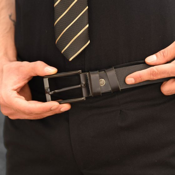 کمربند طلا چرم اسم بهرام