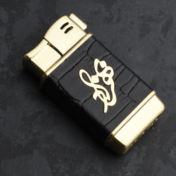 فندک طلا چرم اسم بهزاد