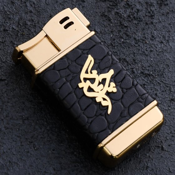 فندک طلا چرم اسم چنگیز