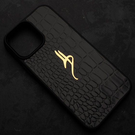 قاب موبایل طلا چرم اسم الی