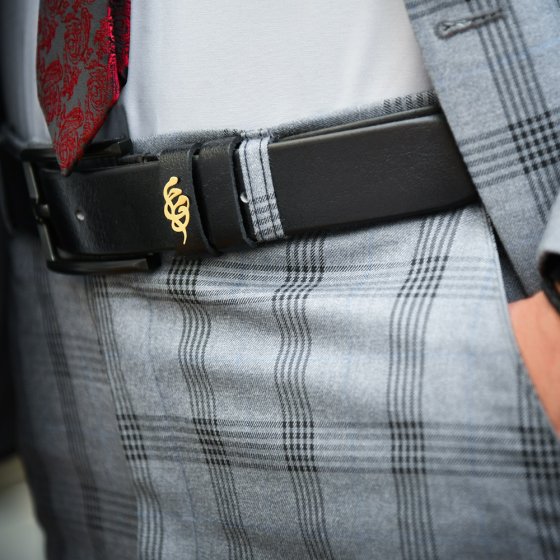 کمربند طلا چرم اسم الیاس