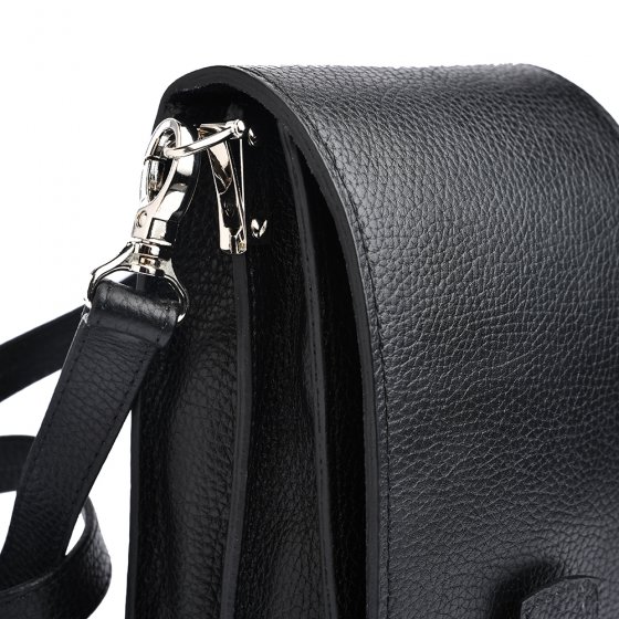 کیف کراس بادی مردانه طرح شاهان چرم مشکی فلوتر