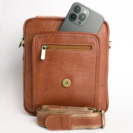 کیف کراس بادی مردانه طرح آرشام چرم فلوتر عسلی k