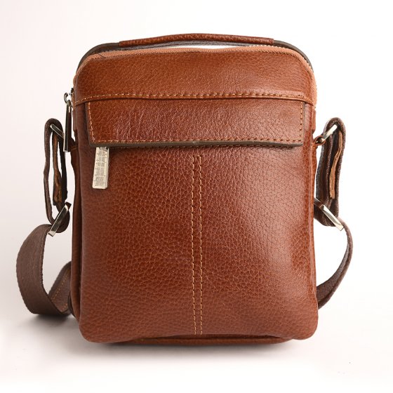 کیف کراس بادی مردانه طرح مینی تابش چرم فلوتر عسلی k