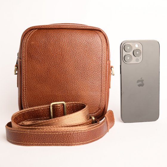 کیف کراس بادی مردانه طرح کایسر چرم فلوتر عسلی k