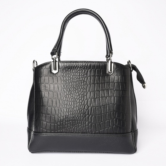 کیف زنانه مجلسی طرح میترا چرم کروکودیل مشکی