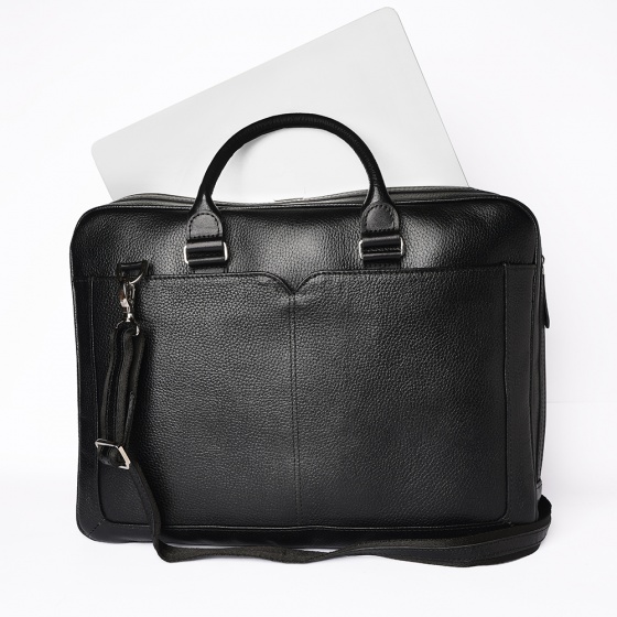 کیف اداری مردانه طرح زال چرم فلوتر مشکی