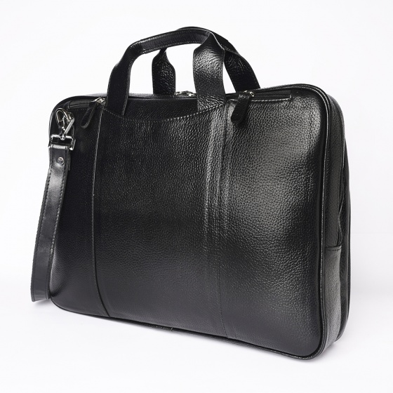 کیف اداری مردانه طرح آیهان چرم فلوتر مشکی