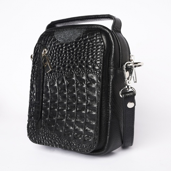 کیف کراس بادی مردانه طرح آیریک چرم فلوتر مشکی