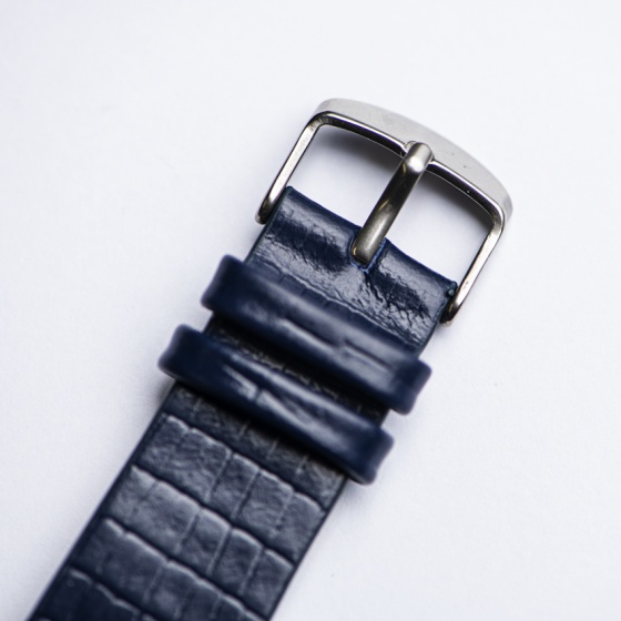 بند سامسونگ واچ چرم لیزارد سرمه ای