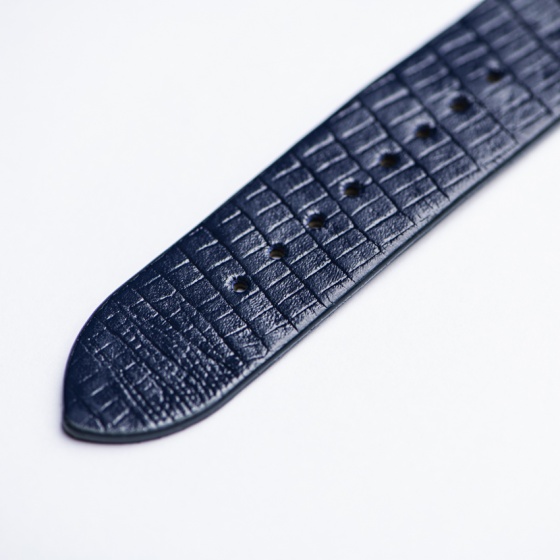 بند سامسونگ واچ چرم لیزارد سرمه ای