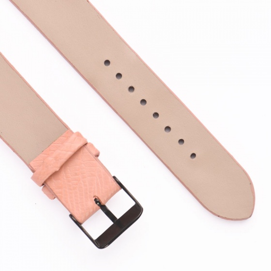 بند اپل واچ چرم لیزارد صورتی