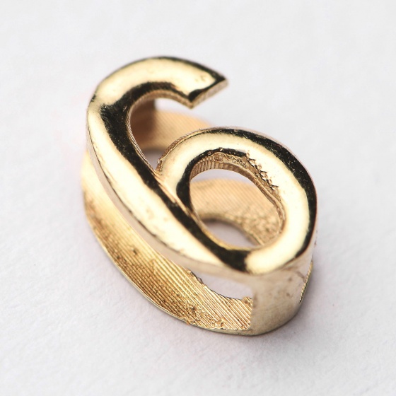 پلاک طلا عدد 6