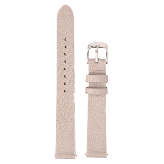 بند ساعت زنانه چرم لیزارد خاکستری