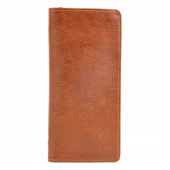 کیف دسته چک جاستین چرم فلوتر عسلی k