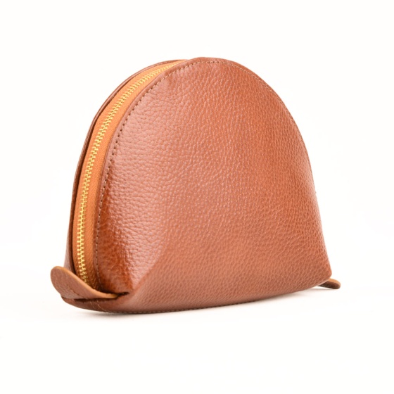 کیف آرایشی طرح آیلین چرم فلوتر عسلی  k