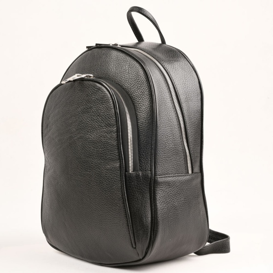 کوله پشتی کاملیا چرم فلوتر مشکی