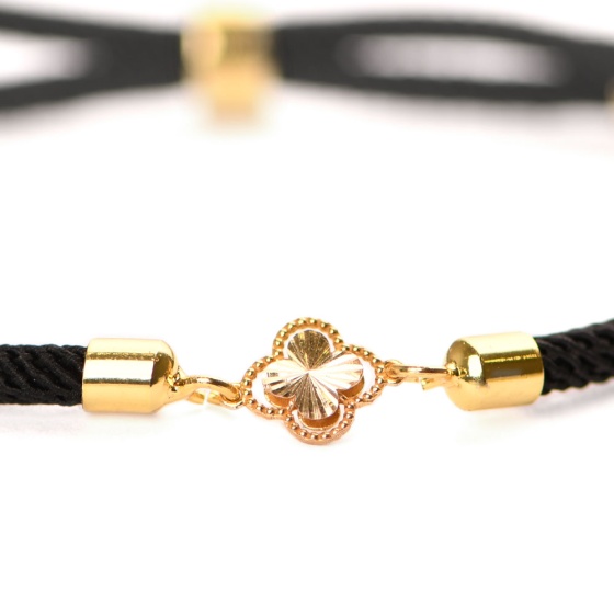 دستبند طلا زنانه طرح ونکلیف تو پر کوچک