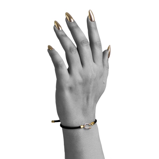 دستبند طلا زنانه طرح فرد نعل